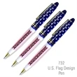 Popular US Flag Design Pens, Patriotic Ballpoint Pen | https://www.bestnamebadges.com