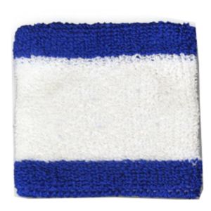 Made in the USA Striped Retro Sweatband Set with Embroidery