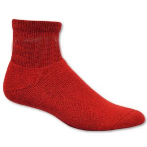 Made in the USA Full Cushion Anklet Socks with Knit-In Logo
