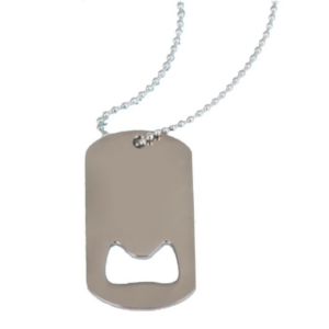 Cast Dog Tag Bottle Opener