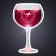 Wine Glass Pin Flashers | https://www.bestnamebadges.com