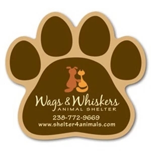 Paw Print Magnet | https://www.bestnamebadges.com