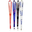1" Polyester Badge Reel Lanyard Combo w/ Safety Breakaway | https://www.bestnamebadges.com