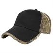 Solid Front Camo Back Cap | https://www.bestnamebadges.com