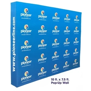 7.5 ft.W x 7.5 ft. H Pop Up Wall Kit | https://www.bestnamebadges.com