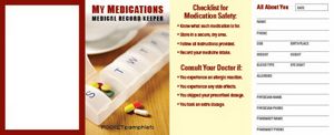 My Medications - Medical Record Keeper Pocket Pamphlet
