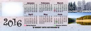 Four Seasons Keyboard Calendar
