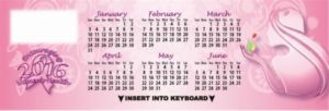 Women's Health Keyboard Calendar