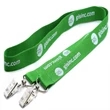 1" Custom Open Ended Polyester Lanyard w/ Badge Holder | https://www.bestnamebadges.com