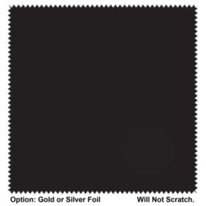 6" x 6" Hot Foil Stamped Luxury MicroFiber Cloth