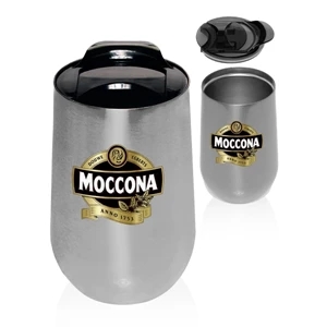 14 oz Stainless Steel Mugs w/ Slide Lock Lid | https://www.bestnamebadges.com