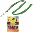 Flat Blank Lanyard with PVC Plastic Credential Badge | https://www.bestnamebadges.com