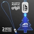 LED Neon Lanyard with Acrylic Tree Pendant | https://www.bestnamebadges.com