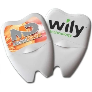 Large Tooth Shaped Dental Floss | https://www.bestnamebadges.com