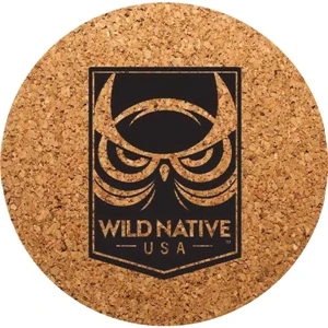 Round Cork Coaster | https://www.bestnamebadges.com