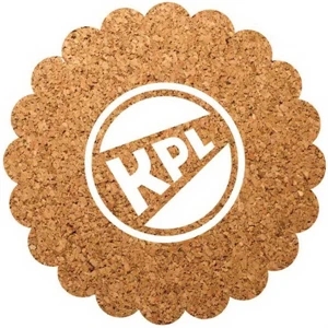 Flower Shaped Cork Coaster | https://www.bestnamebadges.com