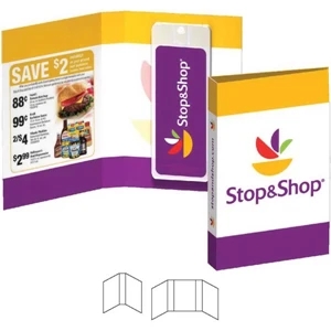 Tek Booklet with Mini Credit Card Hand Sanitizer | https://www.bestnamebadges.com