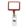 Jumbo Rectangle Custom Badge Reels w/ Belt Clip backing | https://www.bestnamebadges.com