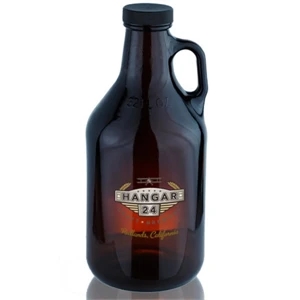 32 oz. Amber Glass Beer Growlers 38/400 | https://www.bestnamebadges.com