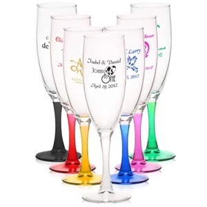 5.75 oz. ARC Nuance Champagne Flutes | https://www.bestnamebadges.com