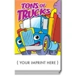 Tons Of Trucks Activity Pad | https://www.bestnamebadges.com