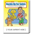 Buckle Up For Safety Coloring and Activity Book | https://www.bestnamebadges.com