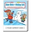 Make Winter & Holidays Safe Coloring and Activity Book | https://www.bestnamebadges.com