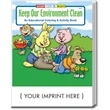 Keep Our Environment Clean Coloring and Activity Book | https://www.bestnamebadges.com