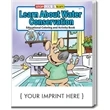 Learn About Water Conservation Coloring and Activity Book | https://www.bestnamebadges.com