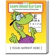 Learn About Eye Care Coloring and Activity Book | https://www.bestnamebadges.com
