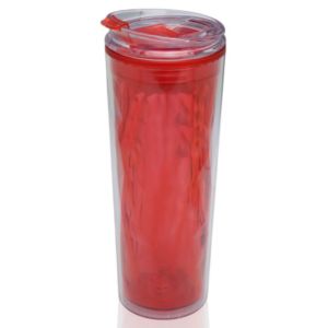 20 oz. Double Wall Travel Mug with Color Matching Lid | https://www.bestnamebadges.com