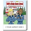 EMTs Help Save Lives Coloring and Activity Book | https://www.bestnamebadges.com