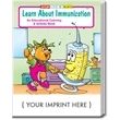 Learn About Immunization Coloring and Activity Book | https://www.bestnamebadges.com