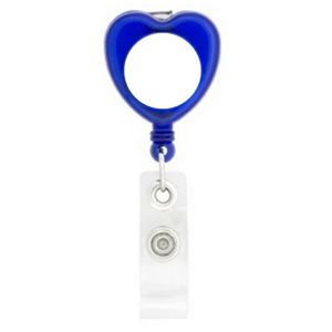 Heart Retractable Badge Holder