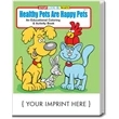 Healthy-Pets are Happy Pets Coloring and Activity Book | https://www.bestnamebadges.com