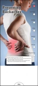 Preventing Backaches Slide Chart