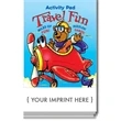 Travel Fun Activity Pad | https://www.bestnamebadges.com