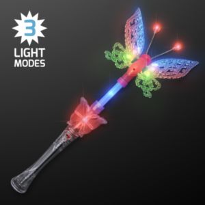 Large Musical Blinking Butterfly Wand