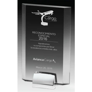 Beveled-Award-w-Chrome-Base