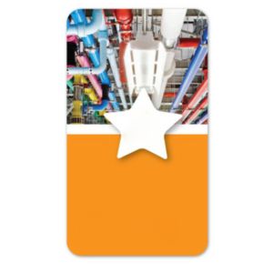 Full Color Screen Cleaner Sticker - Star Shape