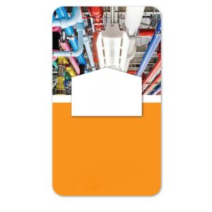 Full Color Screen Cleaner Sticker - House Shape