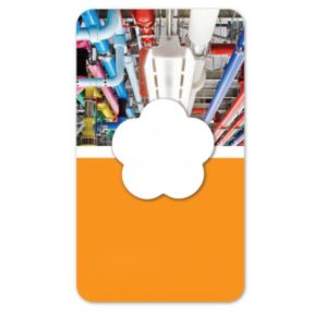 Full Color Screen Cleaner Sticker - Flower
