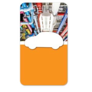 Full Color Screen Cleaner Sticker - Car Shape