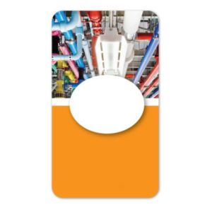 Full Color Screen Cleaner Sticker - Oval Shape