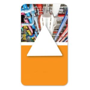Full Color Screen Cleaner Sticker - Triangle