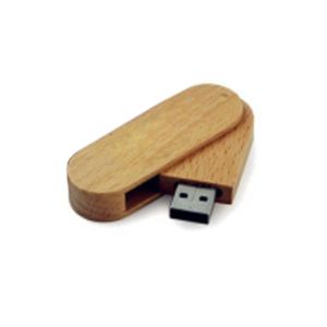 Wooden Swivel USB Flashdrive
