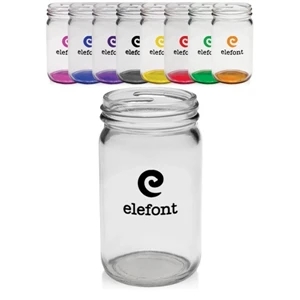 8 oz. Small Color Mason Jars | https://www.bestnamebadges.com