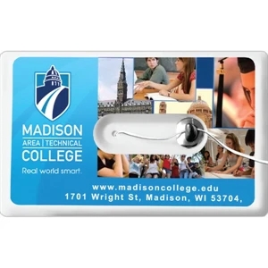 44 Yards Credit Card Size Dental Floss Dispenser with Mirror | https://www.bestnamebadges.com