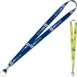 3/4" Textured Polyester Multi-Color Sublimation Lanyard | https://www.bestnamebadges.com