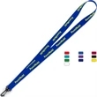 3/4" Import Air Ship Supersoft Polyester Silkscreen Lanyard | https://www.bestnamebadges.com